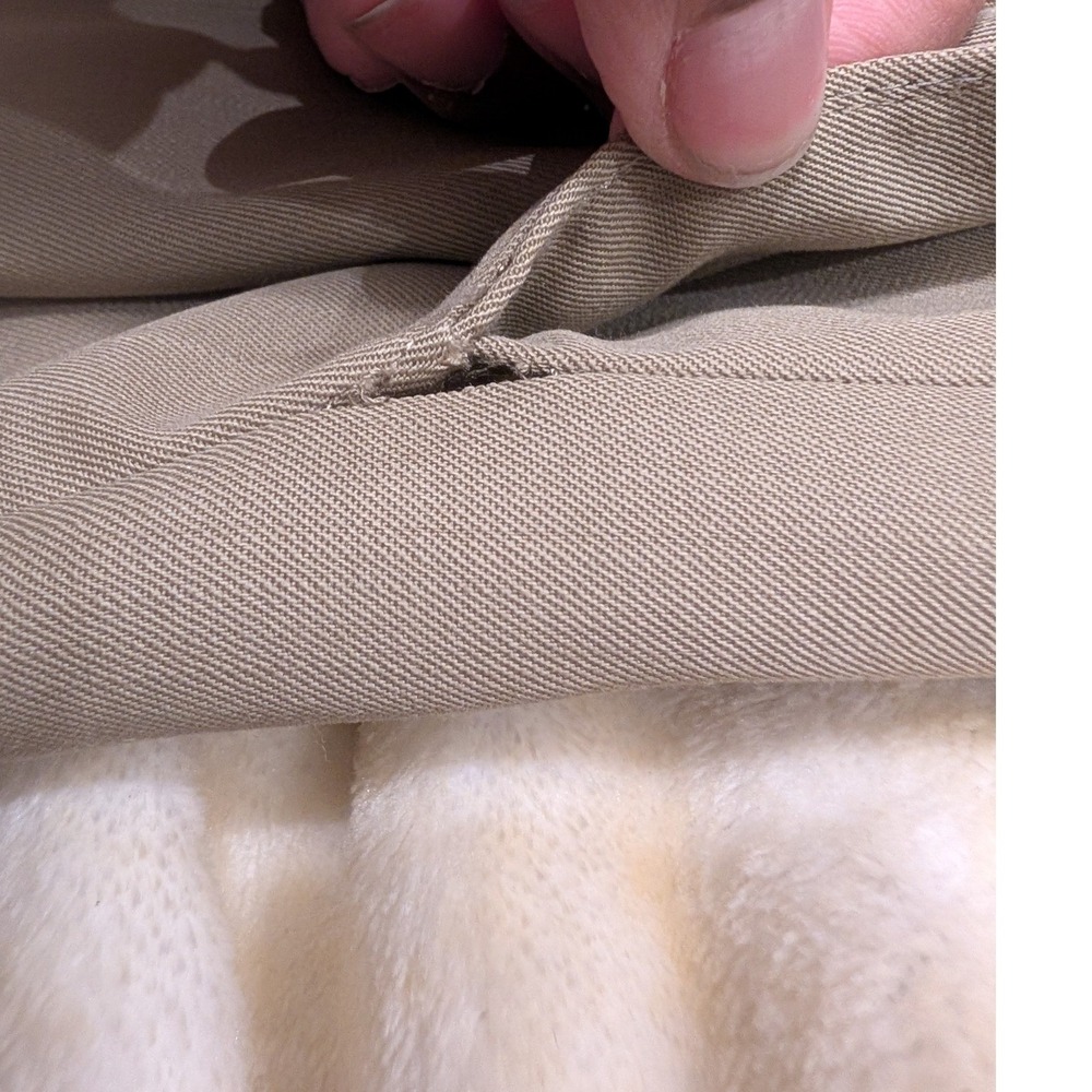 Britches Winston Pleated Dress Pants Mens 36R Khaki Worsted Wool Made in Italy - Picture 13 of 15
